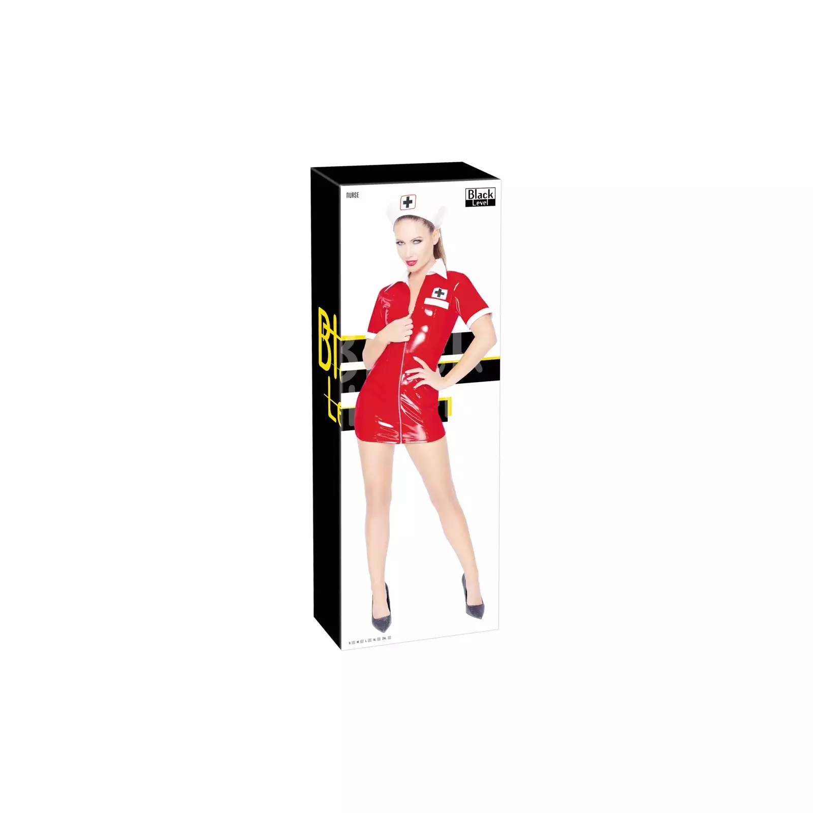 Vinyl Nurse Costume Red L, Model 28510833042 Photo 1