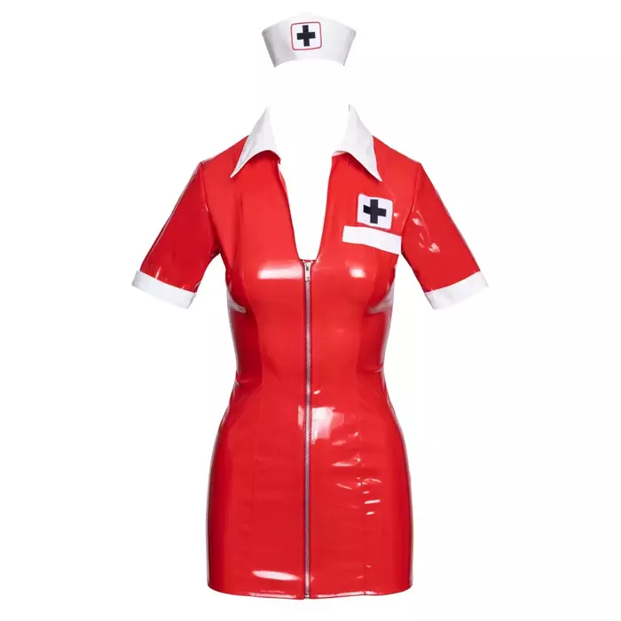 Костюм Black Level Vinyl Nurse красный 2XL Photo 7