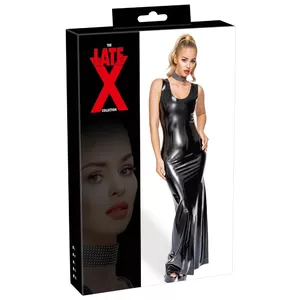 Платье из латекса long — бренд late x, модель 29013311051, размер XL, натуральный латекс 0.35 мм, макси длина
