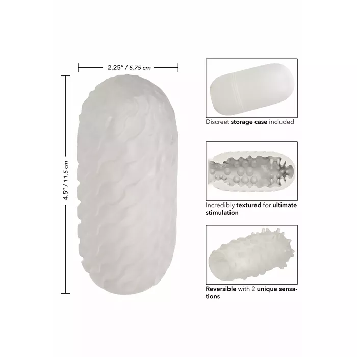 CalExotics Reversible Nubby Stroker — ручной мастурбатор Photo 3