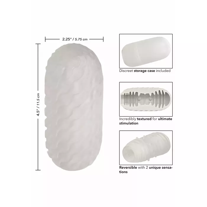 Мастурбатор CalExotics Reversible Ribbed Stroker Photo 3