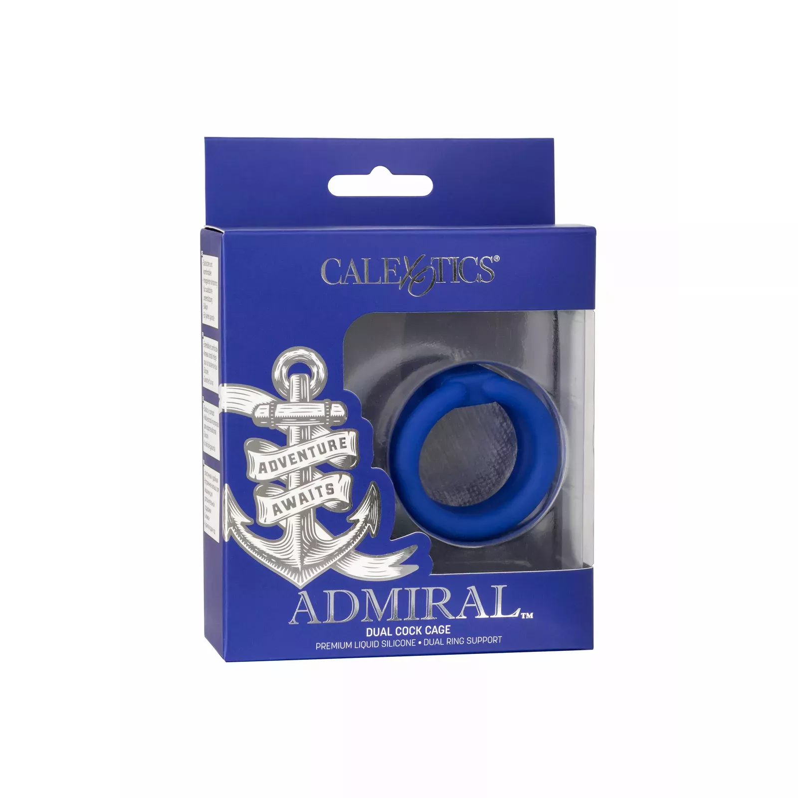 Admiral Divkāršu Dzimumlocekļa Kaste Zila 14792 - CalExotics Photo 2