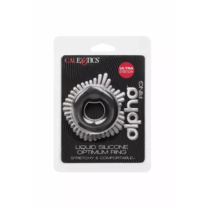 CalExotics Alpha Optimum Ring Black — vibrējošs gredzens Photo 2