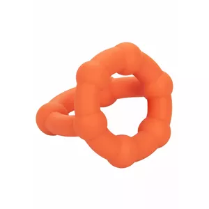 CALEXOTICS Alpha All Star Ring Orange 14855 - Премиум силиконовое кольцо для улучшенного удовольствия