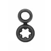 CalExotics Alpha Dual Magnum Ring Black — vibrating dual-ring Photo 7