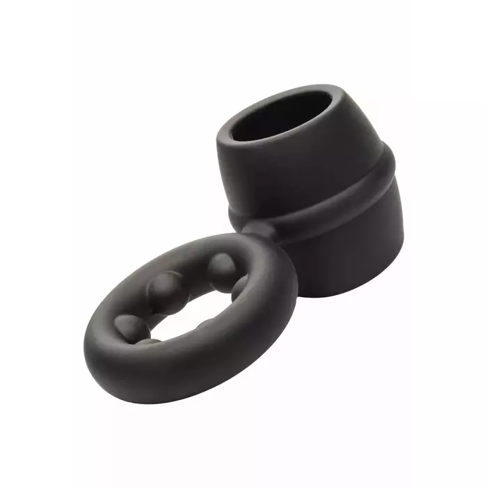CalExotics Alpha Dual Magnum Ring Black — vibrating dual-ring Photo 9