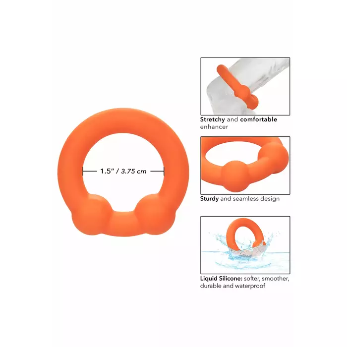 Seksa gredzens CalExotics Alpha Dual Ball Ring Photo 7