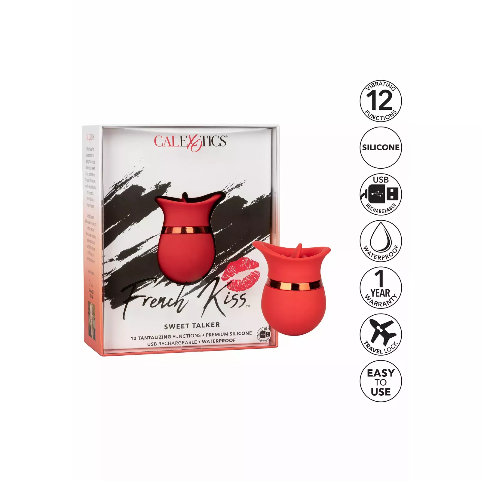 CALEXOTICS FRENCH KISS SWEET TALKER 13964 - Oral Sex Toy Photo 4
