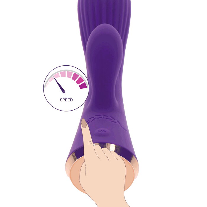 Вибратор TOYJOY IVY IRIS PURPLE RABBIT Photo 1
