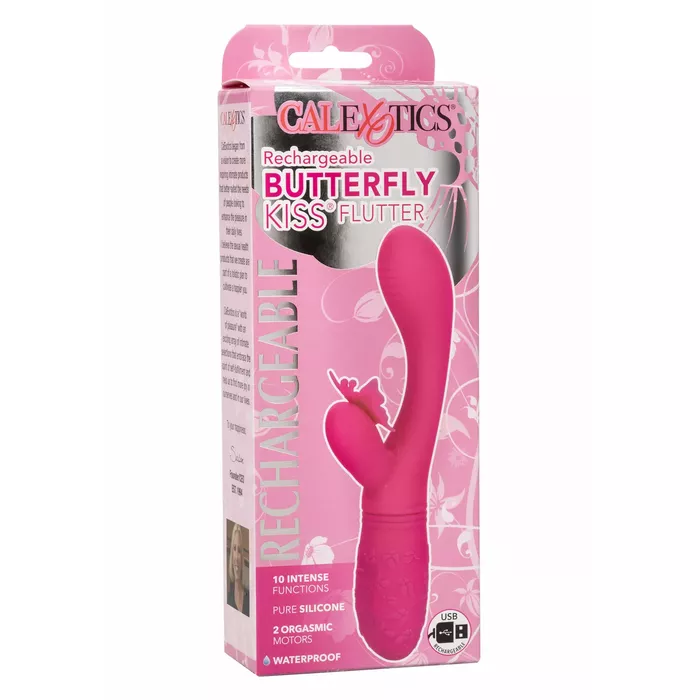 CalExotics Butterfly Kiss Flutter Pink — компактный флаттер-вибратор Photo 2