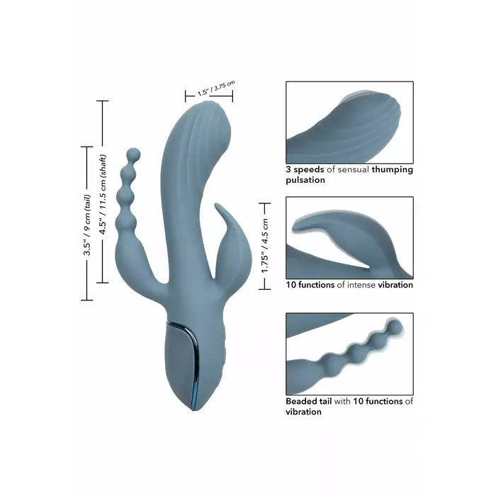 Vibrator CalExotics Triple Ecstasy — 3 motors Photo 9