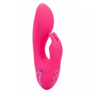 Truša vibrators CalExotics SO. CAL SUNSHINE — silikons, divi motori, ūdensizturīgs, uzlādējams