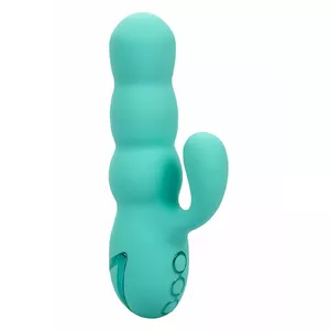 Vibrators CalExotics Del Mar Diva — silikona, ūdensizturīgs, ergonomisks, akva zaļš