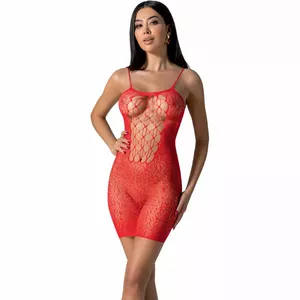 PASSION - BS096 BODYSTOCKING RED ONE SIZE