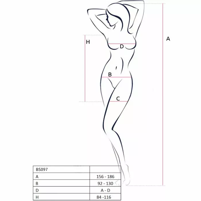 Bodystocking PASSION BS097 White Photo 5