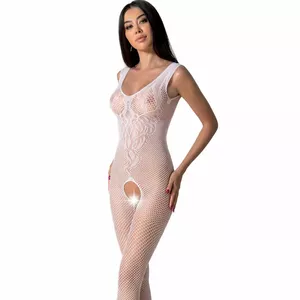 PASSION - BS098 BODYSTOCKING WHITE ONE SIZE