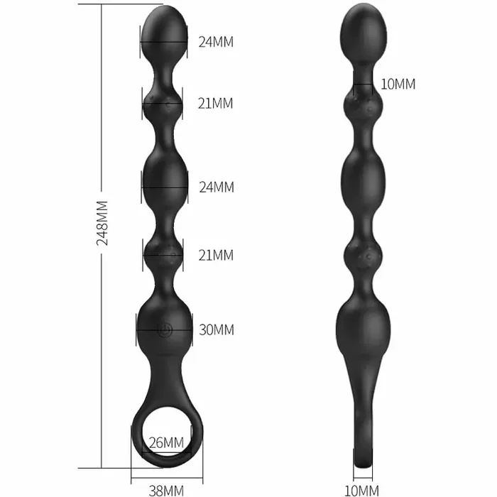 Anal beads BAILE Pretty Love Van — rechargeable silicone Photo 5