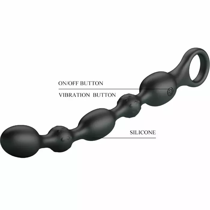 Anal beads BAILE Pretty Love Van — rechargeable silicone Photo 7