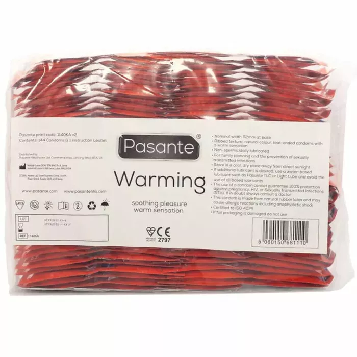 Презервативы PASANTE Warming Effect — 144 шт. Photo 3