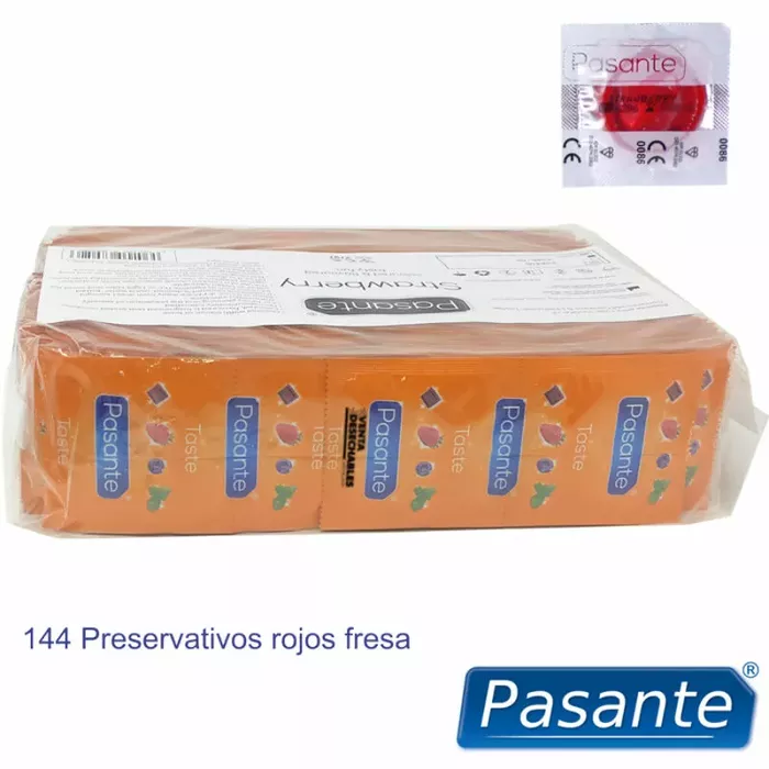 Презервативы PASANTE клубника — 144 шт. Photo 3