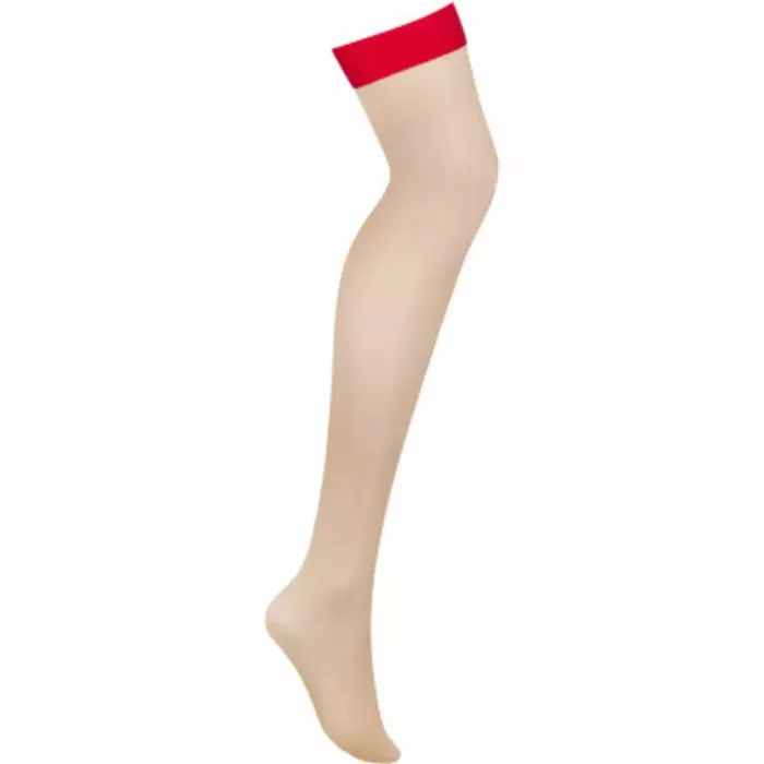 Kneses ar zeķu jostu OBSESSIVE OBS Stockings S/M Photo 5