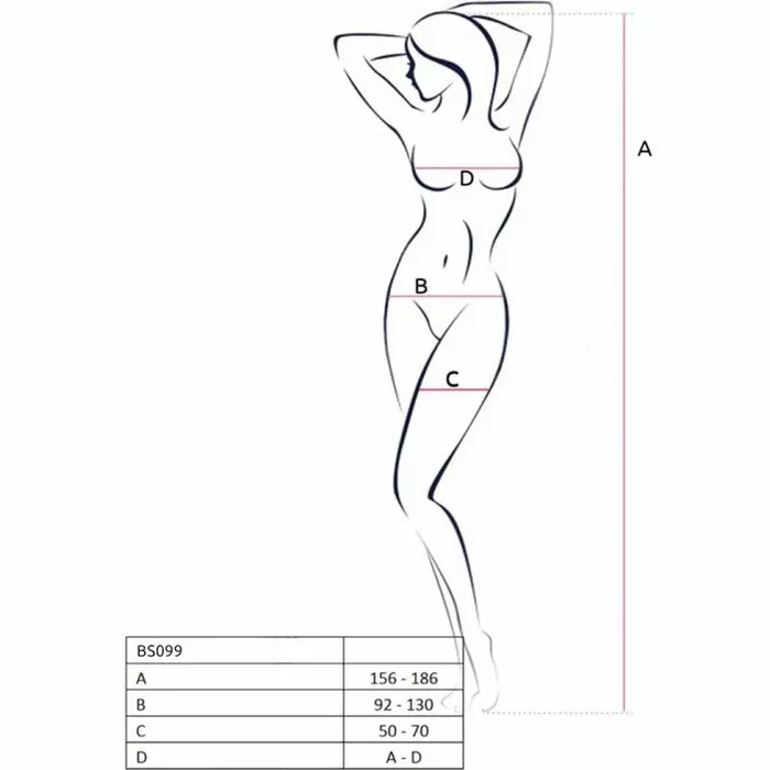 Bodystocking PASSION BS099 Black Photo 7