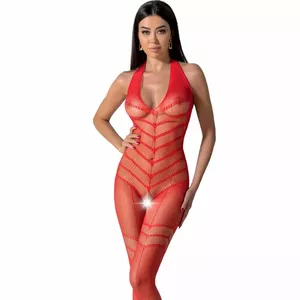 PASSION - BS100 BODYSTOCKING RED ONE SIZE