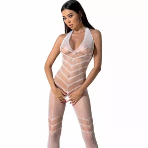 Бодистокинг PASSION BS100 — белый, one size, мягкая эластичная ткань