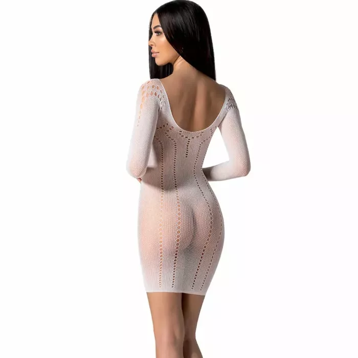 PASSION BS101 Bodystocking - White Lace Design Photo 2