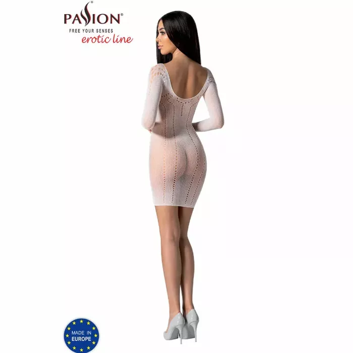 PASSION BS101 Bodystocking - White Lace Design Photo 4