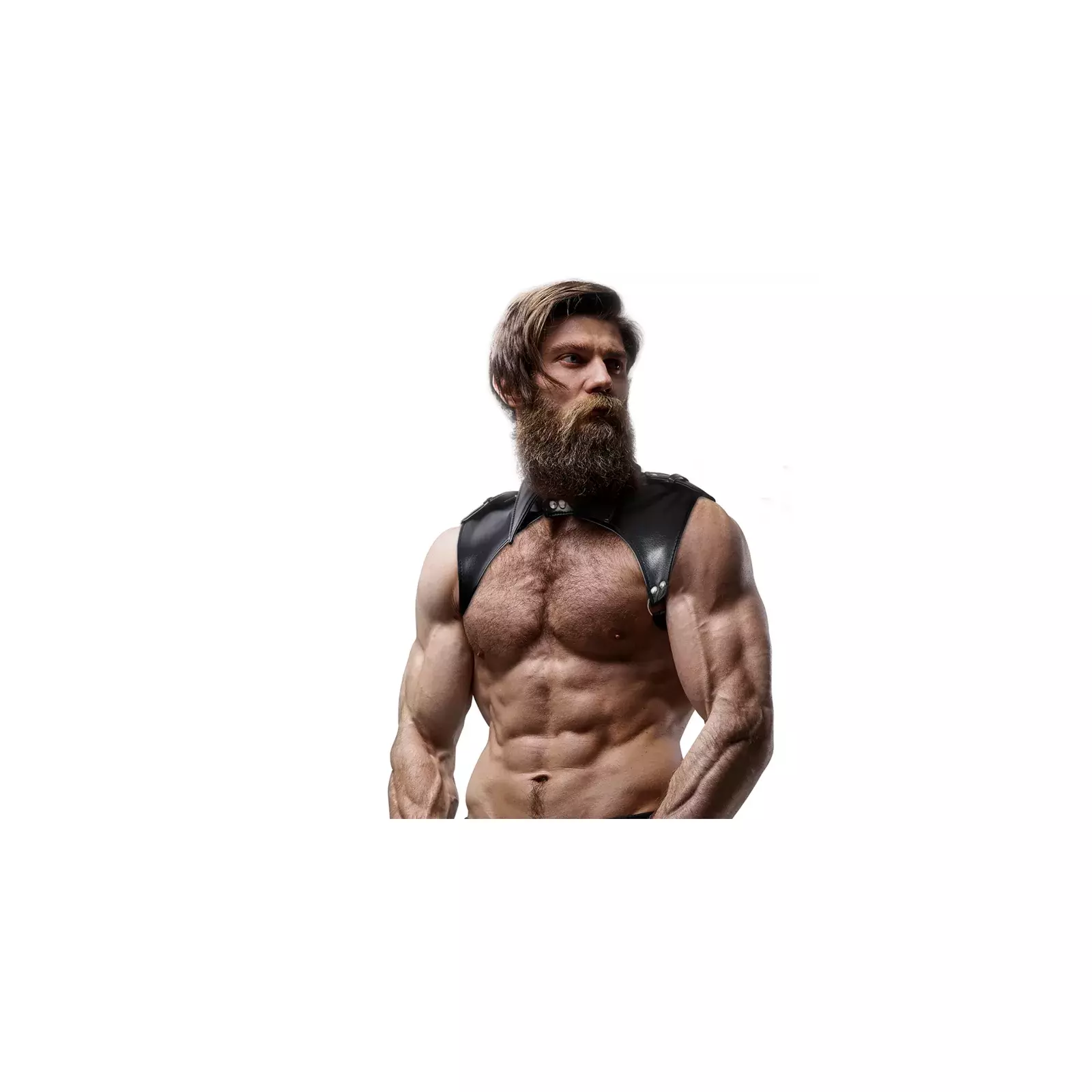 Men's Brigade Eco-Leather Neck Harness D-235862 Photo 3