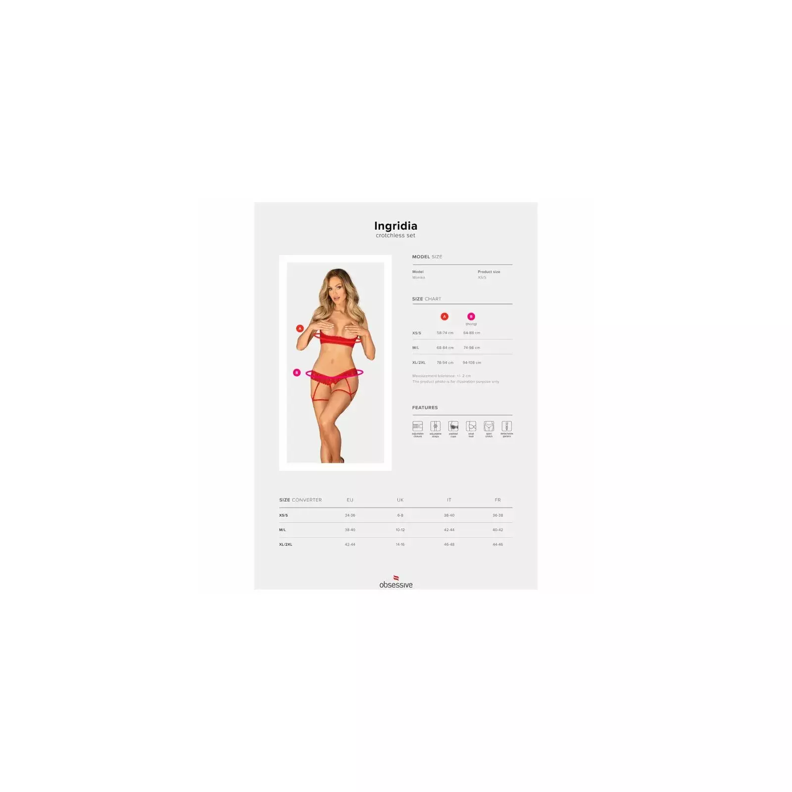 Lingerie OBSESSIVE XS/S D-236665 Photo 7