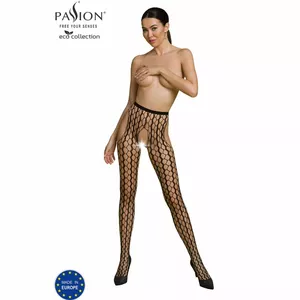 Bodistokings PASSION ECO S007 — bezšuvju viengabala melns no eko auduma