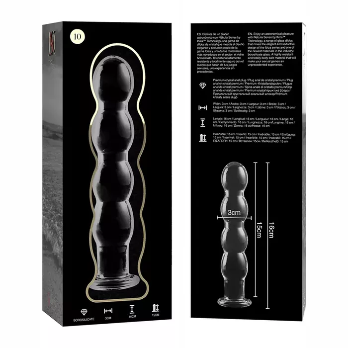 Glass dildo NEBULA SERIES BY IBIZA Model 10 Photo 4