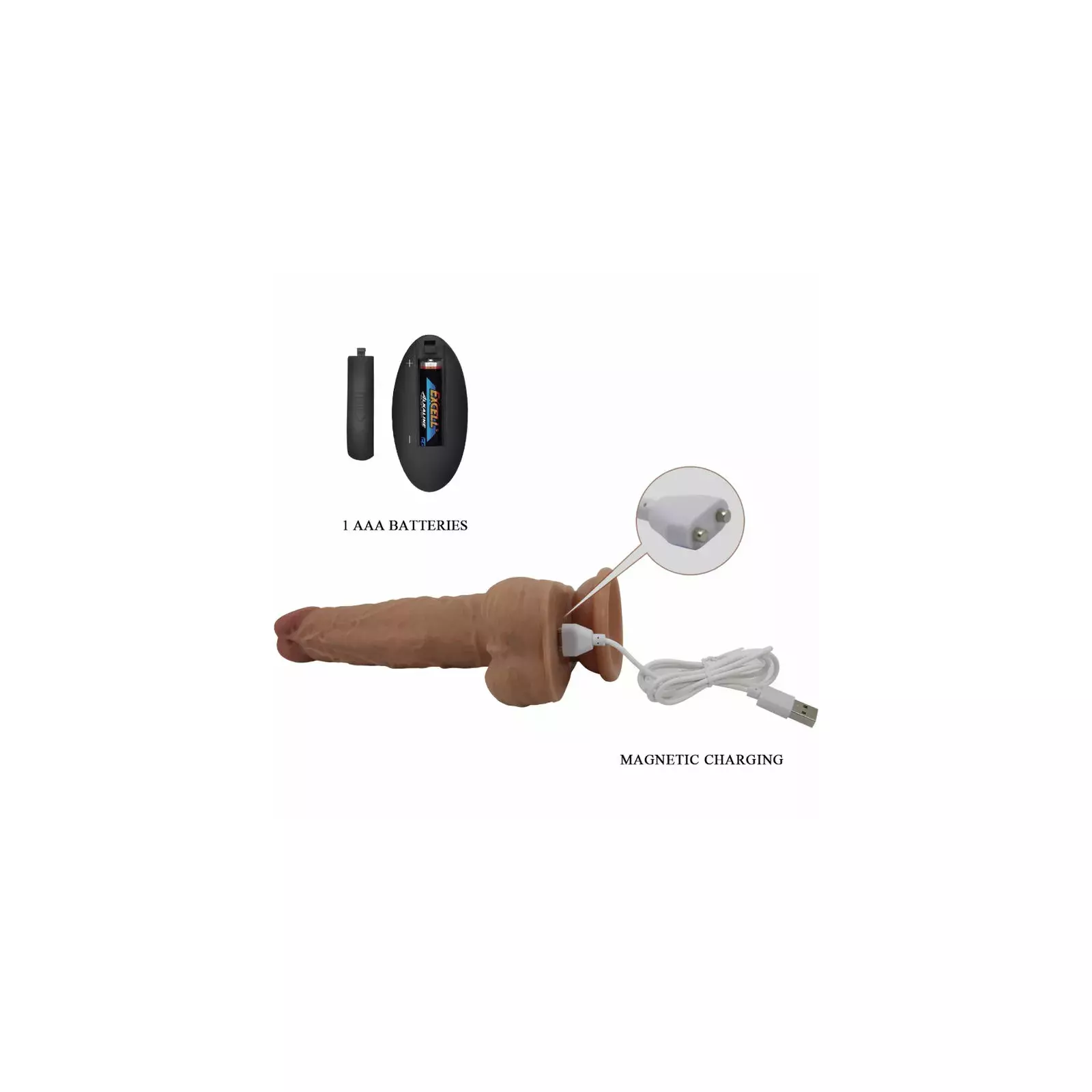 Silicone dildo PRETTY LOVE - JONATHAN, D-236079 Photo 6