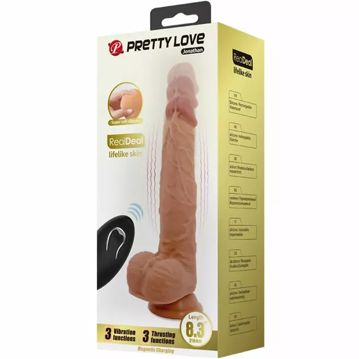 Dildošs BAILE Jonathan — silikons, 21 cm Photo 8
