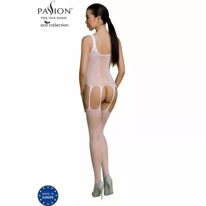 Бодистокинг PASSION BS007 — эко универсальный, белый Photo 2
