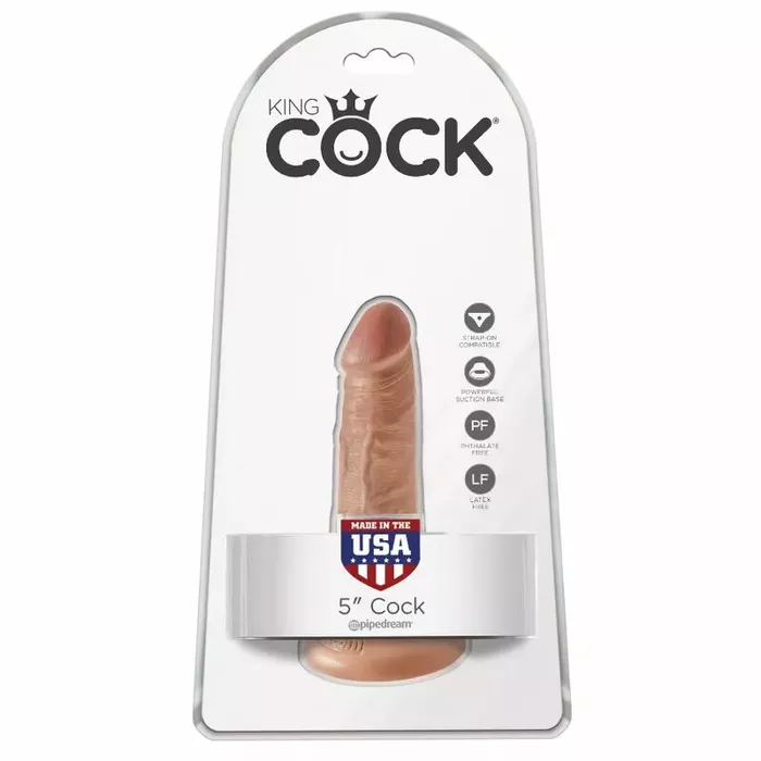 Фаллоимитатор King Cock Realistic Penis 12 см Caramel Photo 6