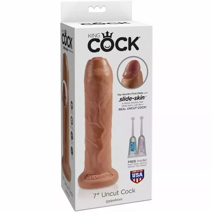 Dildo King Cock Uncut 17,8 cm Photo 3