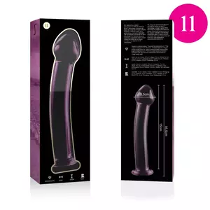 Dildo Nebula Series no Ibiza Borosilikāta stikls Rozā 16 cm -O- 3 cm