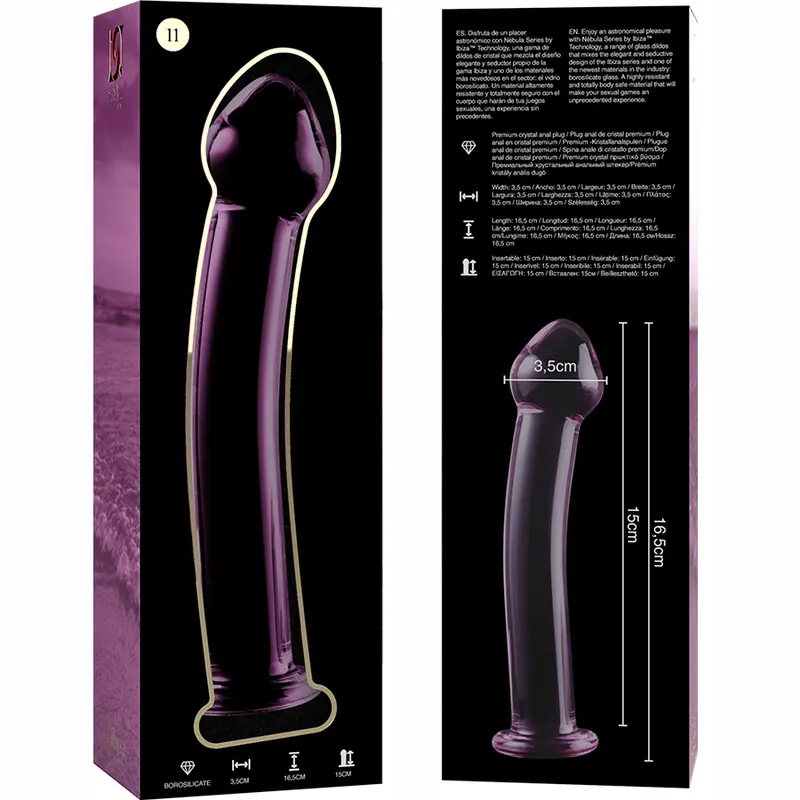 Glass dildo NEBULA SERIES BY IBIZA Model 10 Photo 12