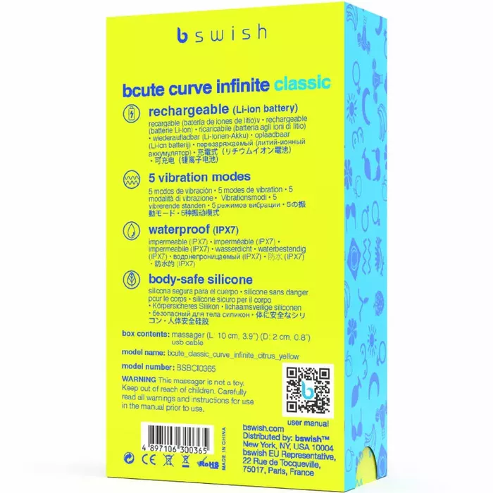 Вибратор b swish BCute Curve Infinite Classic Photo 5