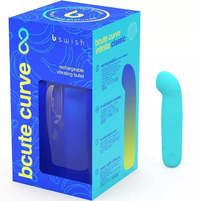 Вибратор b swish BCute Curve Infinite Classic Limited Edition Blue Photo 4