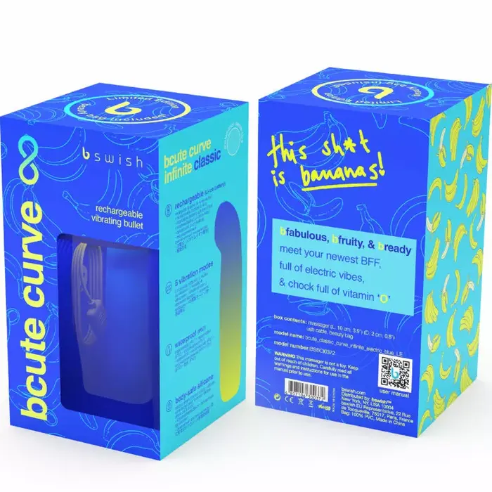 Вибратор b swish BCute Curve Infinite Classic Limited Edition Blue Photo 5
