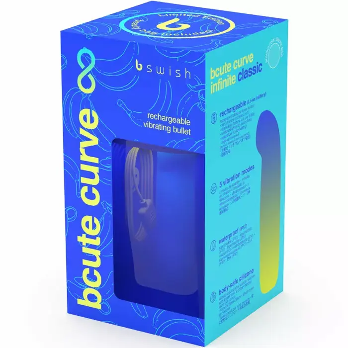 Вибратор b swish BCute Curve Infinite Classic Limited Edition Blue Photo 6