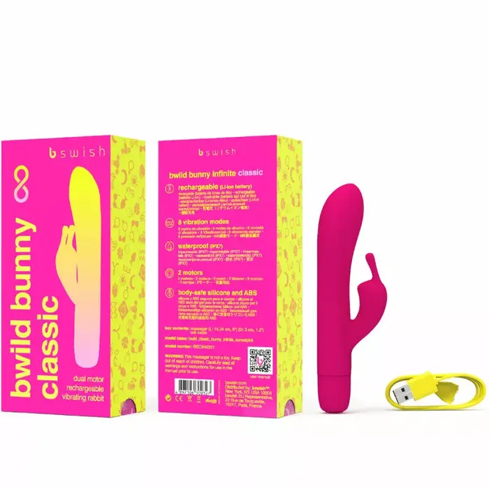 b swish BWILD Bunny Infinite uzlādējamais silikona vibrators Photo 3