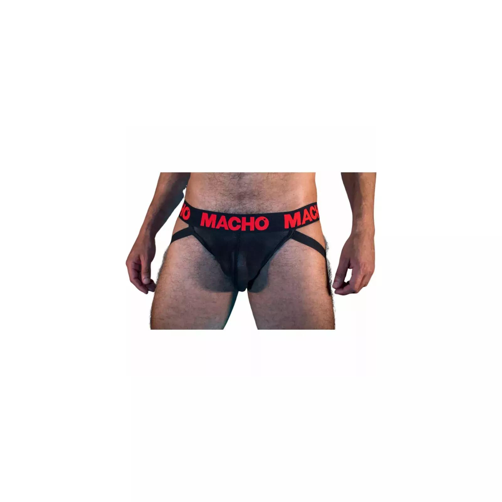 MACHO MX26X2 Jockstrap - Black/Red Photo 1