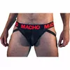 MACHO MX26X2 Jockstrap - Black/Red Photo 1