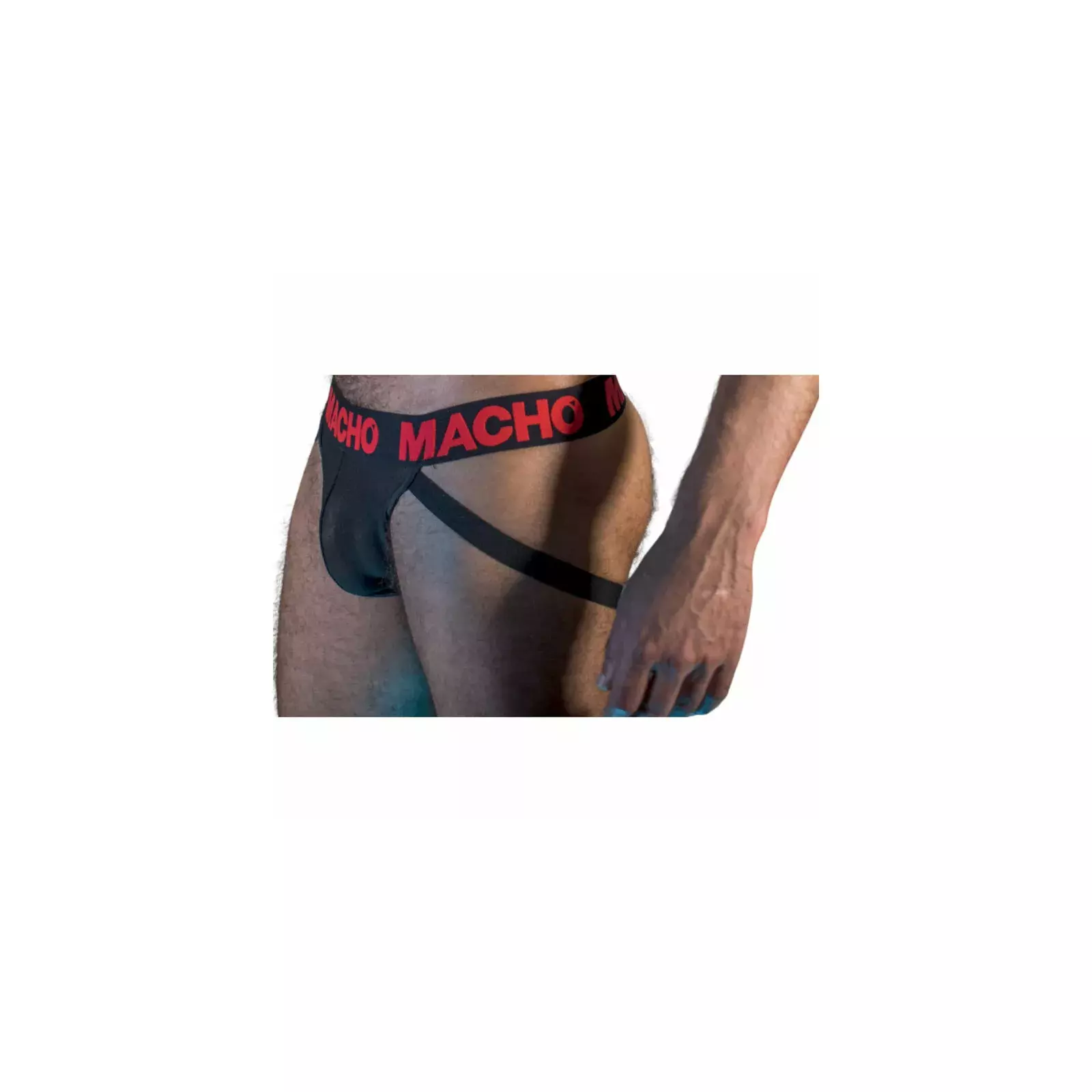 MACHO MX26X2 Jockstrap - Black/Red Photo 2