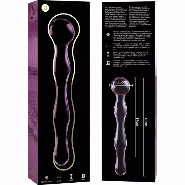 Glass dildo NEBULA SERIES BY IBIZA Model 13 Photo 4